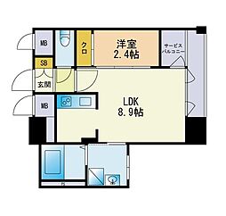 間取図画像 1LDK