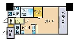 エンクレストベイサイド通り 1Kの間取図画像