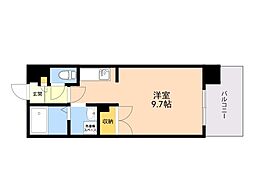 アーバンパーク天神東 ワンルームの間取図画像