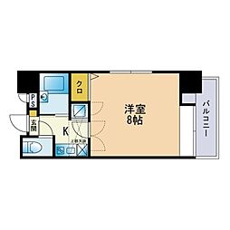 エステート・モア舞鶴 1Kの間取図画像