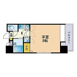 エステート・モア舞鶴 1Kの間取図画像