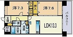 パークプレイス大手門 2LDKの間取図画像