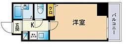 アクタス博多 1Kの間取図画像