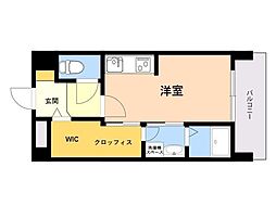 iNSHAPE港 ワンルームの間取図画像