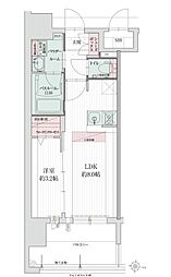 グランフォーレ博多プレミアベイサイド 1LDKの間取図画像