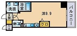 エンクレスト奈良屋 ワンルームの間取図画像