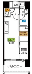 ベイグランデ 1LDKの間取図画像