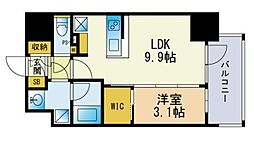 ネストピア天神東3 1LDKの間取図画像