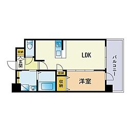 3710Residence 1LDKの間取図画像
