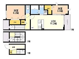 間取図画像 2LDK