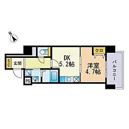 間取図画像 1DK