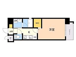 サンヒルズ薬院 1Kの間取図画像