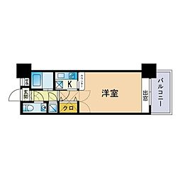 エステート・モア浄水通り 1Kの間取図画像