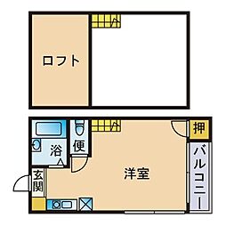 エスコートゆう館 ワンルームの間取図画像