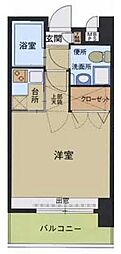 エステート・モア警固 1Kの間取図画像