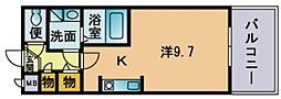 エクセレンシア天神 ワンルームの間取図画像