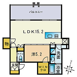 CAITAC LIVINCOURT FUKUOKA 1LDKの間取図画像