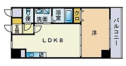 ベリーズ高砂 1LDKの間取図画像