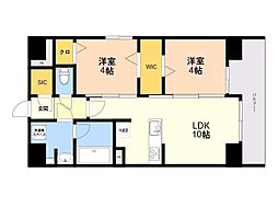 MODERNPALAZZOSouth薬院 2LDKの間取図画像