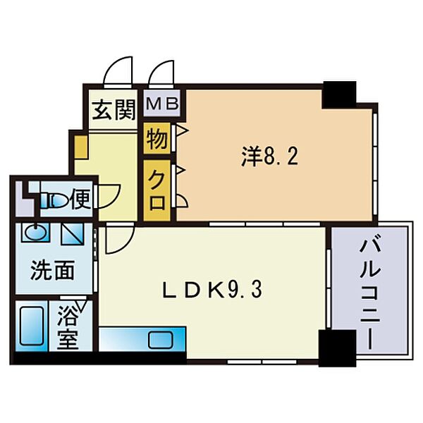 コンフォール博多駅南 403｜福岡県福岡市博多区博多駅南２丁目(賃貸マンション1LDK・4階・41.59㎡)の写真 その2