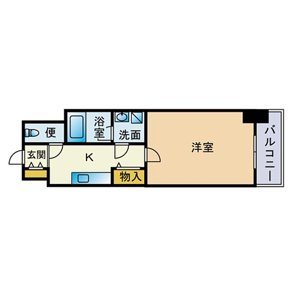 ピュアドームステーションサイト博多 203｜福岡県福岡市博多区博多駅前１丁目(賃貸マンション1K・2階・24.99㎡)の写真 その2