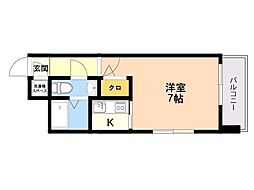 エステート・モア祇園 1Kの間取図画像