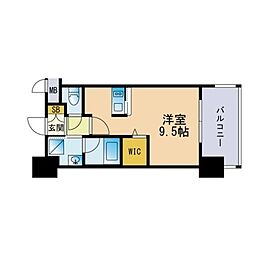エンクレストGRAN博多駅前 ワンルームの間取図画像