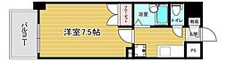リファレンス美野島 1Kの間取図画像