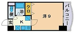 ラフィーネミノシマ 1Kの間取図画像
