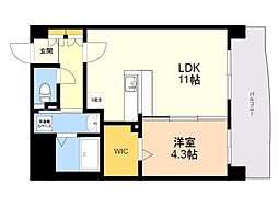 ナウヴィレッジ松島2 7階1LDKの間取り