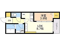 間取図画像 1LDK