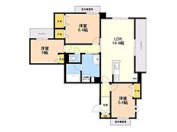 ShaMaison CourageVI 3LDKの間取図画像