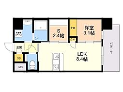 サードプレイス吉塚駅前 1SLDKの間取図画像