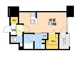 エンクレスト空港前 ワンルームの間取図画像