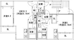 物件の間取り