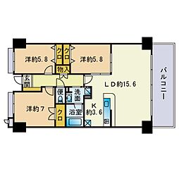 間取図画像 3LDK