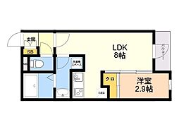 間取図画像 1LDK