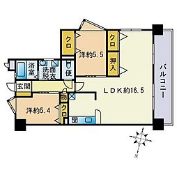 間取図画像 2LDK