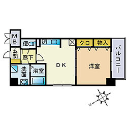 間取図画像 1DK