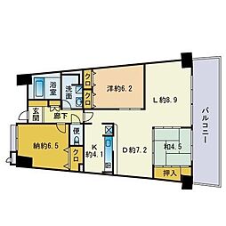 アイランドシティインフィニガーデンS棟 2SLDKの間取図画像