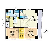 ＲＥＮＡＣＥ高宮 701 ｜ 福岡県福岡市南区高宮３丁目2番22号（賃貸マンション2LDK・7階・60.00㎡） その2