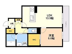 間取図画像 1LDK