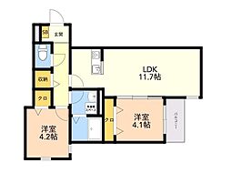間取図画像 2LDK