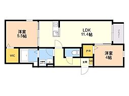 間取図画像 1LDK