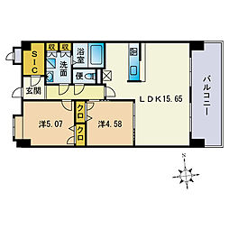 間取図画像 2LDK