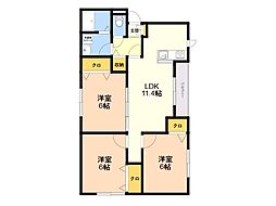 間取図画像 3LDK