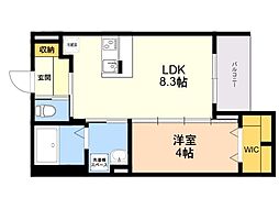 robot home 井尻4 1LDKの間取図画像
