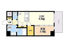 LUMINOUS ALFACIO(ルミナス アルファシオ) 1LDKの間取図画像