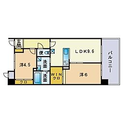 KDX清水レジデンス 1SLDKの間取図画像