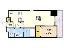 Axion大橋Sirius 1LDKの間取図画像